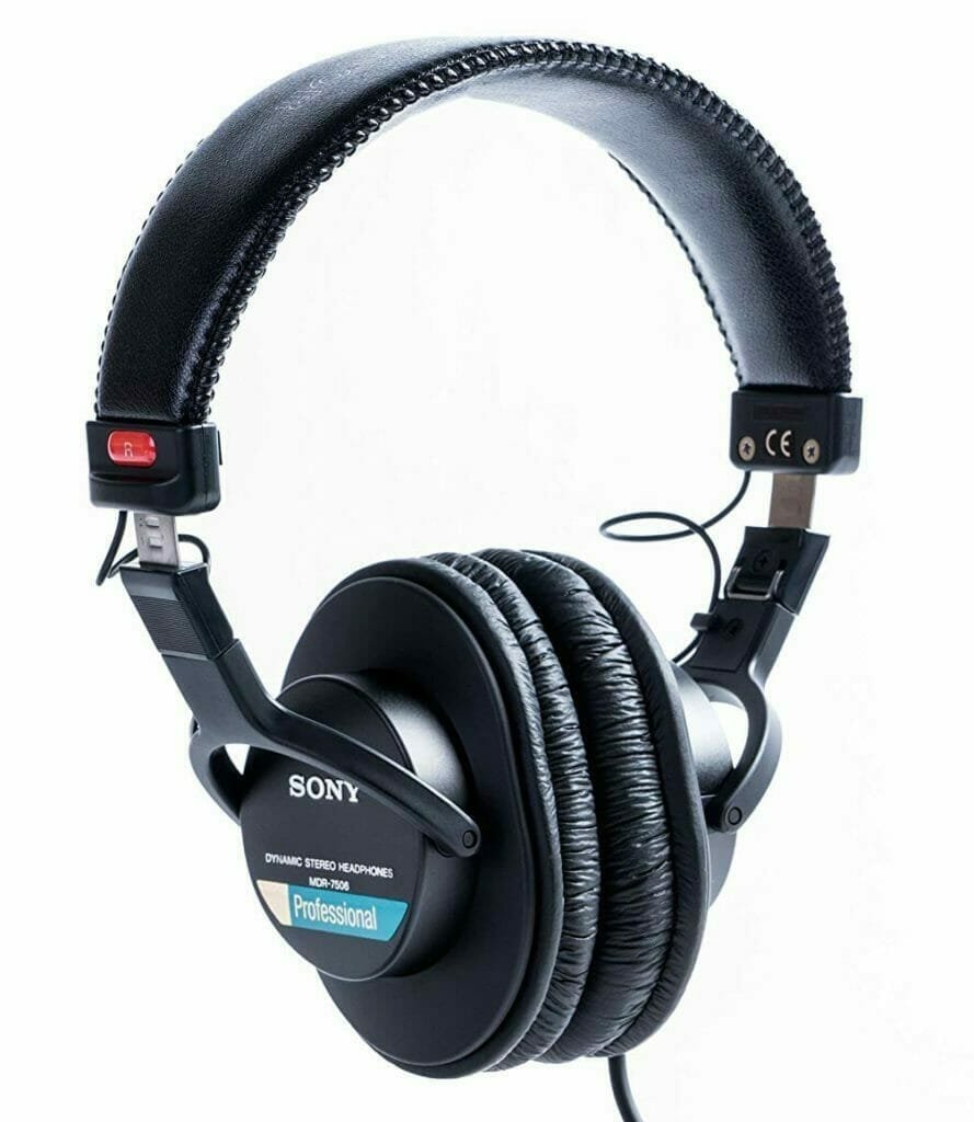 Sony MDR-7506 hoofdtelefoon drumstel